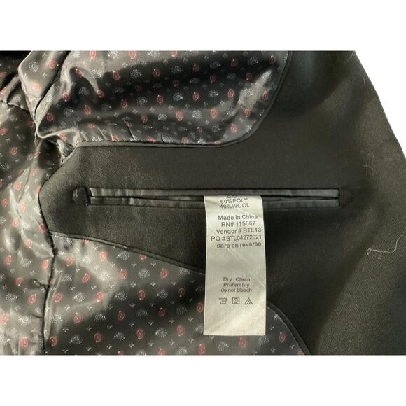 NWT Isaac Mizrahi New York Youth Size 20 Black Blazer Two Button Wool Child New - Picture 8 of 13